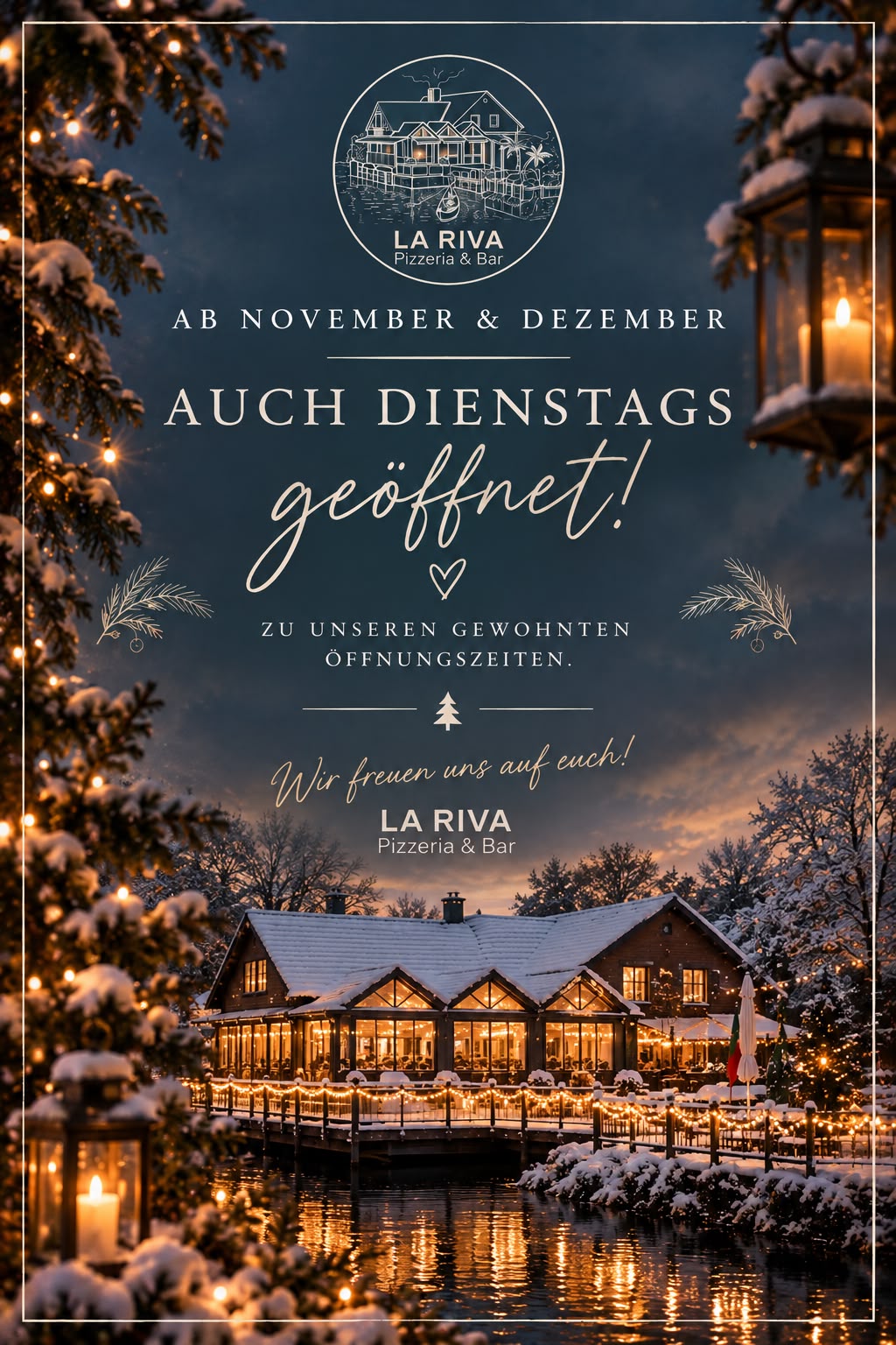 la-riva-dienstags-geoeffnet-november-dezember-2026 Ab November und Dezember auch dienstags geöffnet – La Riva Pizzeria & Bar